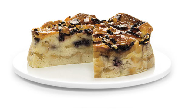 Apple Blueberry Bread and Butter Pudding